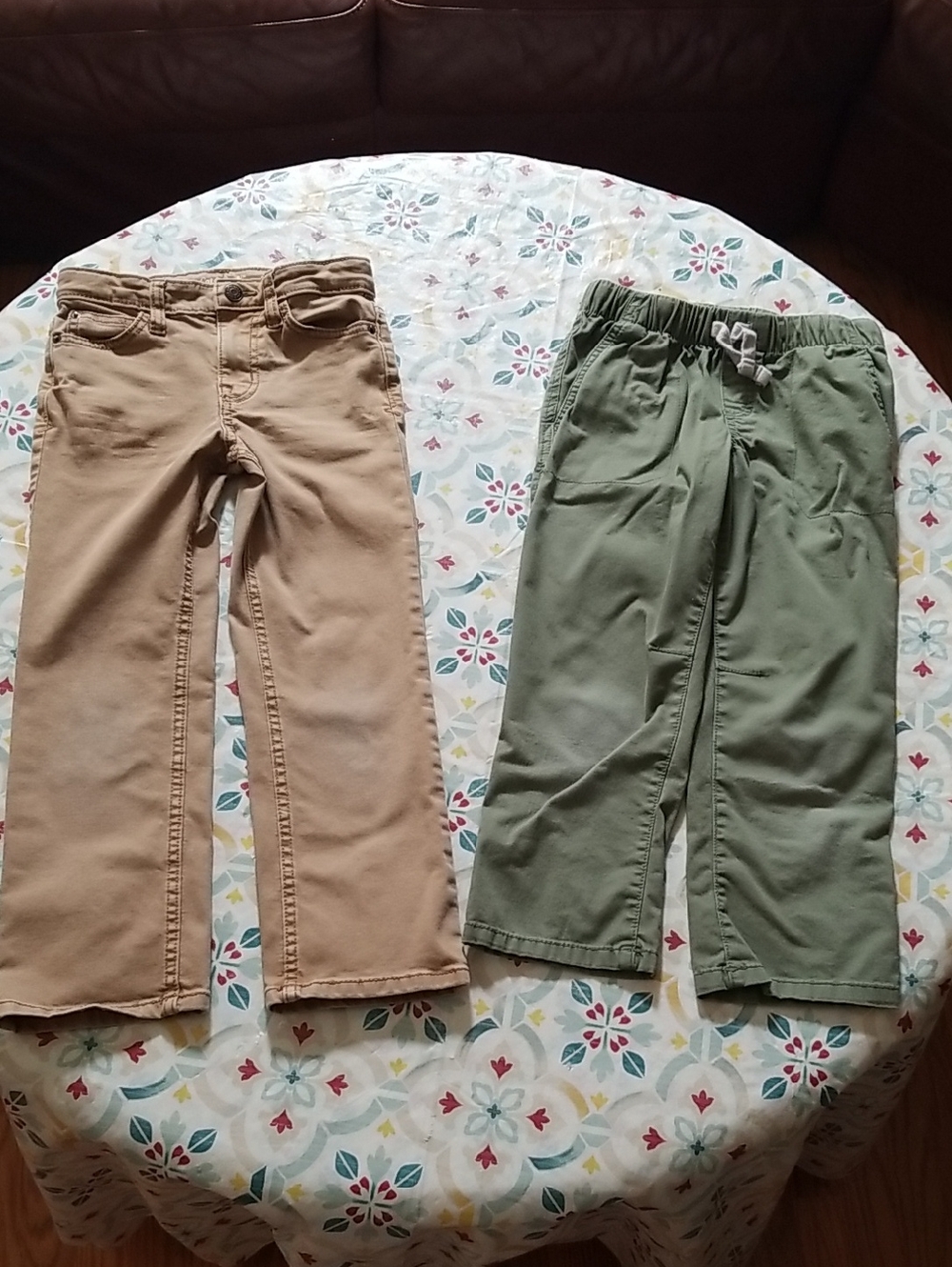 Cat & Jack Khaki and Olive Kids Cotton Pants Set - Size 6